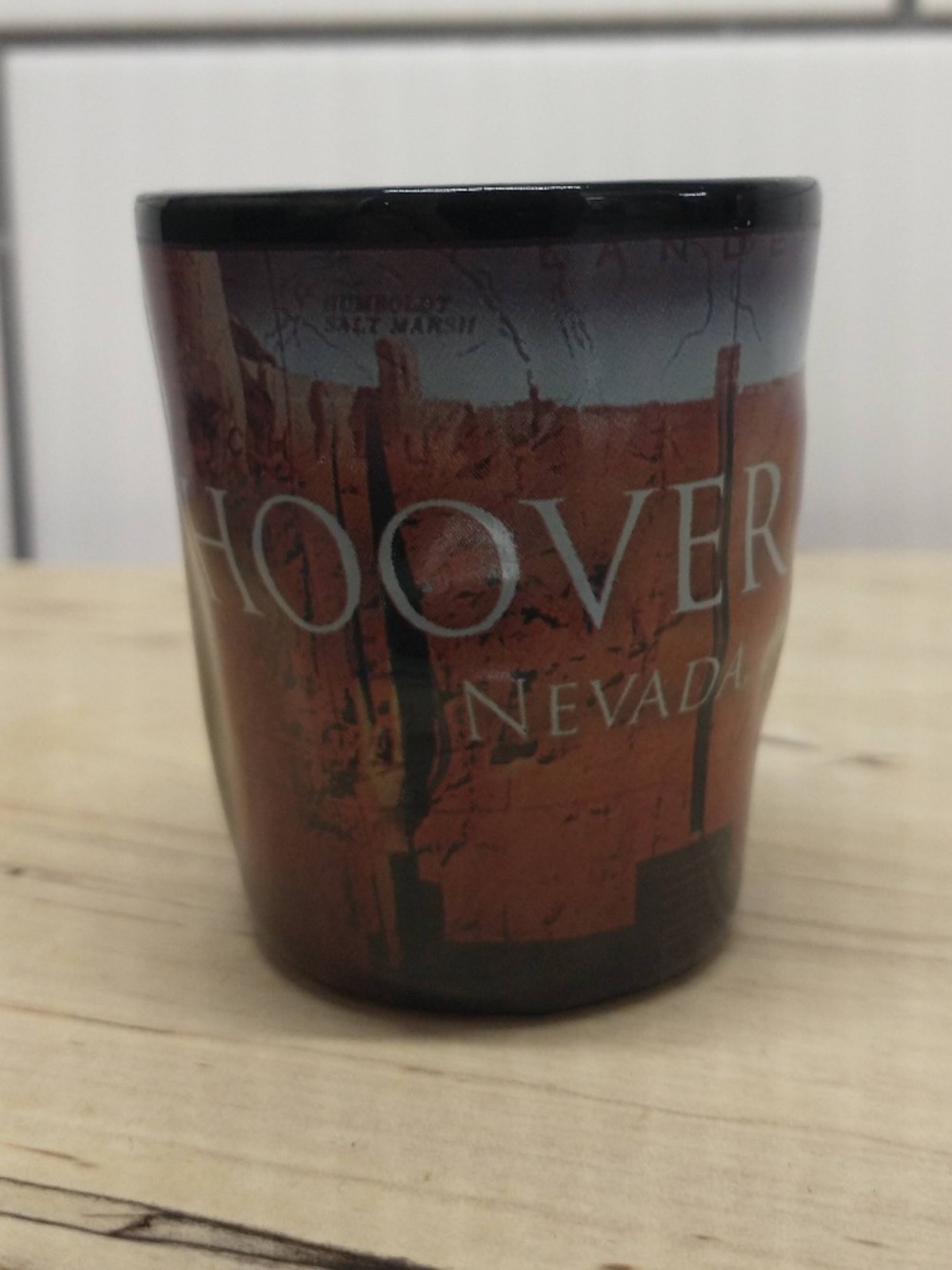 Very Nice Ceramic Hoover Dam Shot Glass
